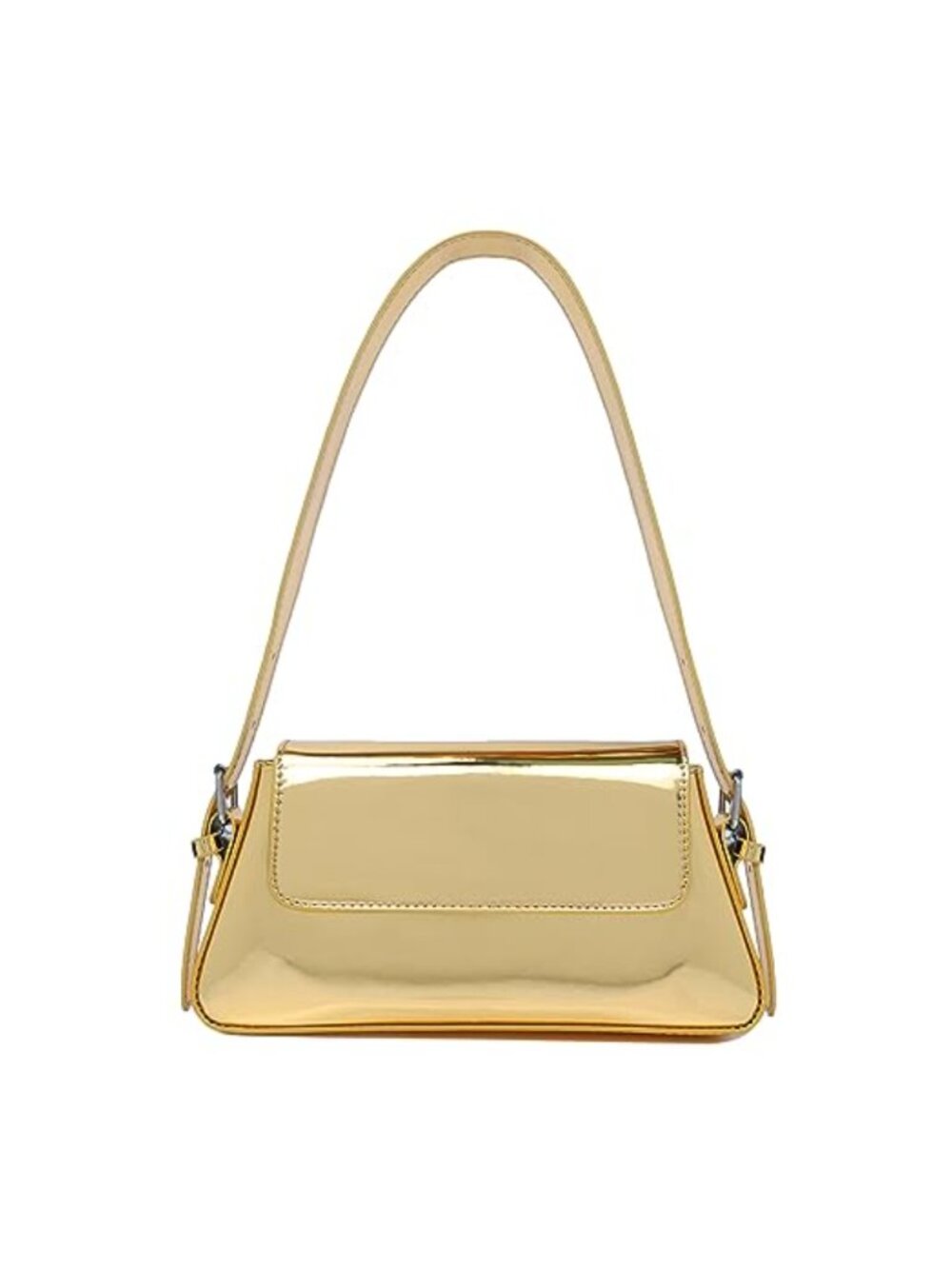 Small Hobo Shoulder Bag Patent Leather Evening Clutch Party Prom Wedding Purse